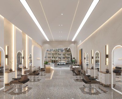 现代美发店3D模型下载